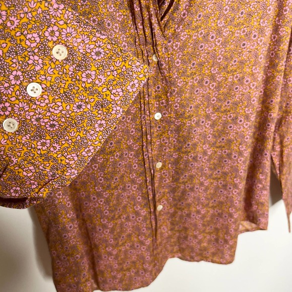 J. Crew Rust Floral Blouse - Picture 9 of 10